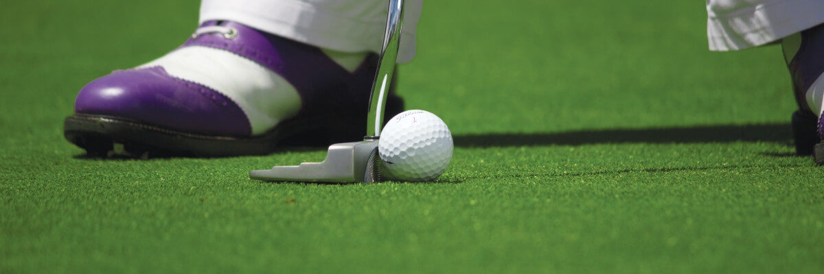 Grass Green Golf Ball